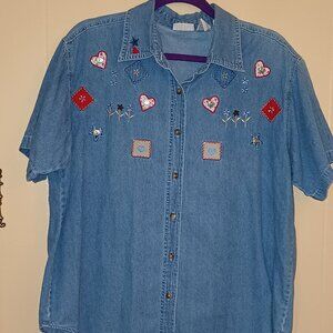 Cabin Creek Denim Blue Shirt 16